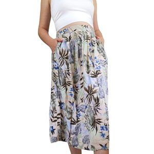 3/25$ 🦋 Vintage Sag Harbor Floral Print Multicolor Skirt with Pockets size M